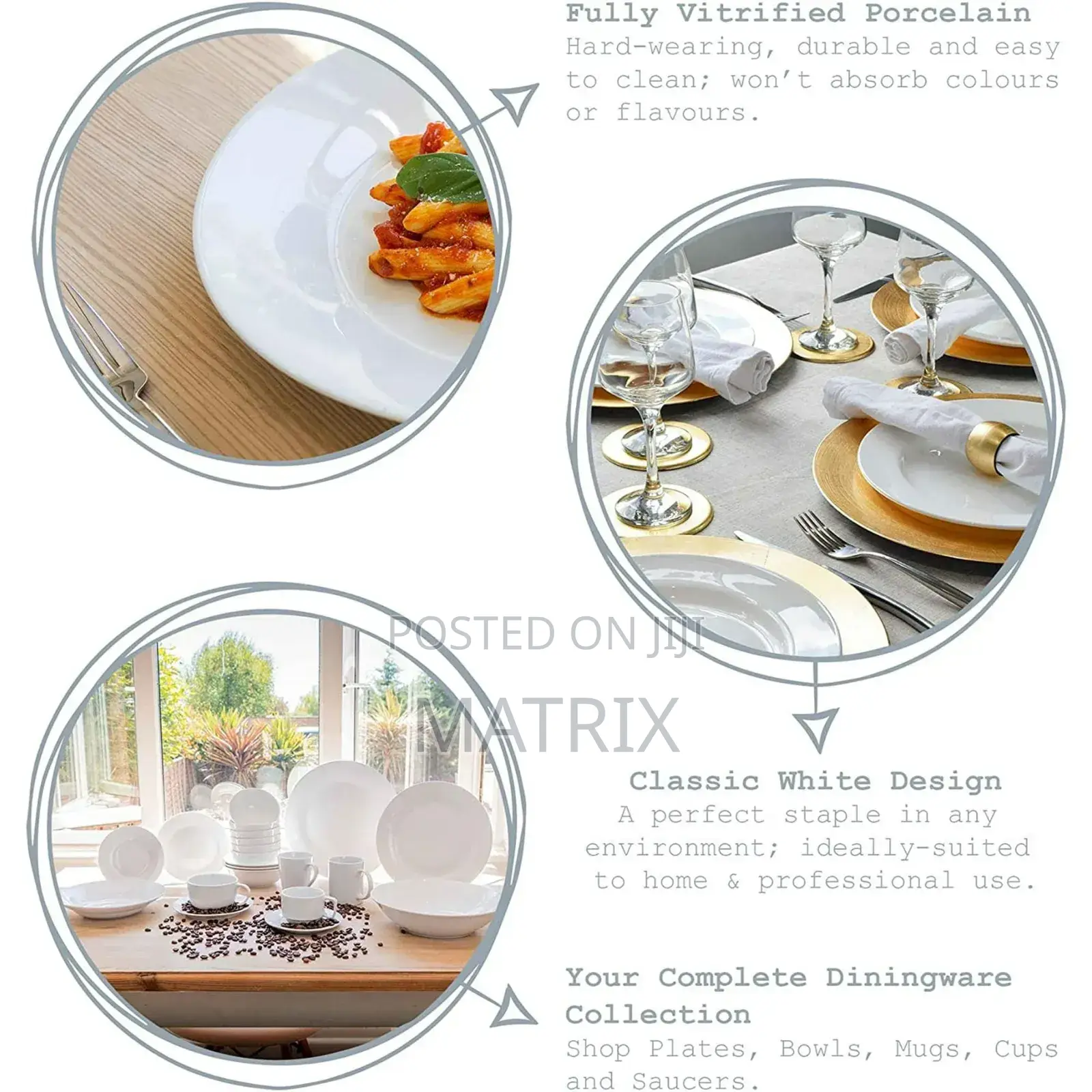 Ceramic 6 Piece of Dinner Plates