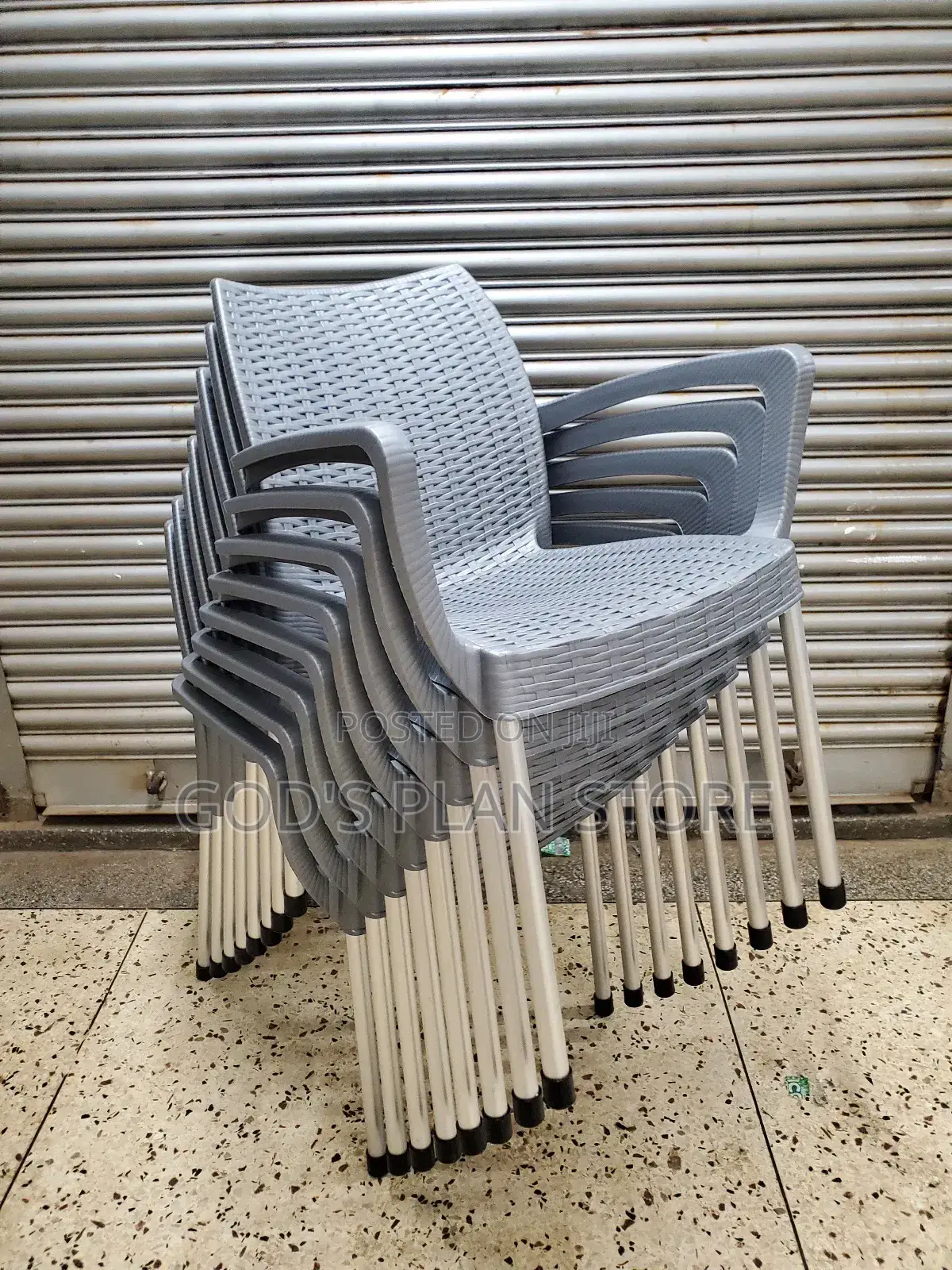 Hotel Plastic Chairs Gray