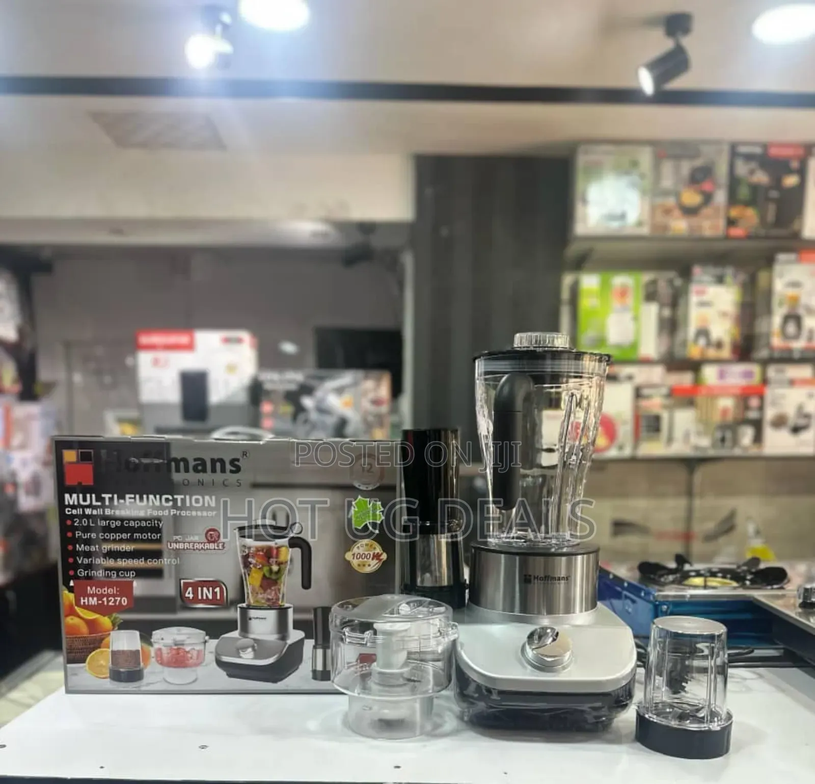 Hoffmans 4 In1 Multifunction Blender 2l With Unbreakable Jar