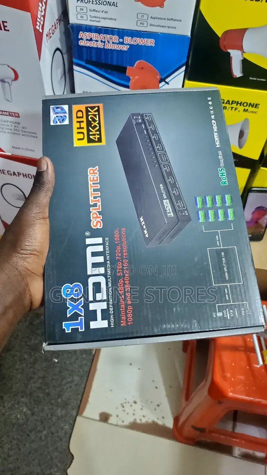 Hdmi Splitter of 8 Hdmi Ports of and .
