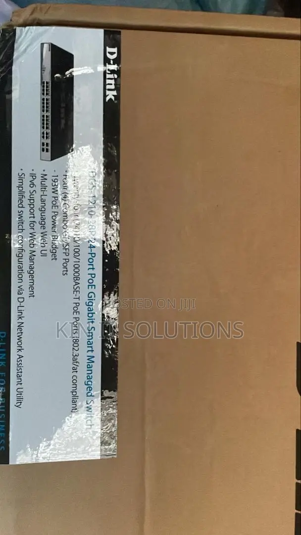 D-Link Smart Managed Dgs1210 24port Poe Gigabit Switch.