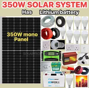350w Original Solar Power Full Kit With Lithium Ion Battery