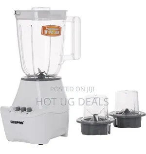 Geepas 3 In 1 Unbreakable Jar, With 2 Speed 1.5 L -white