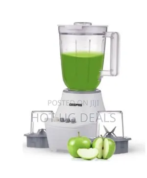 Geepas 3 In 1 Unbreakable Jar, With 2 Speed 1.5 L -white