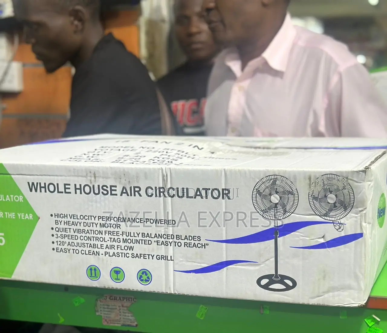 SPJ 2in1 Stand Fan Whole House Circulation