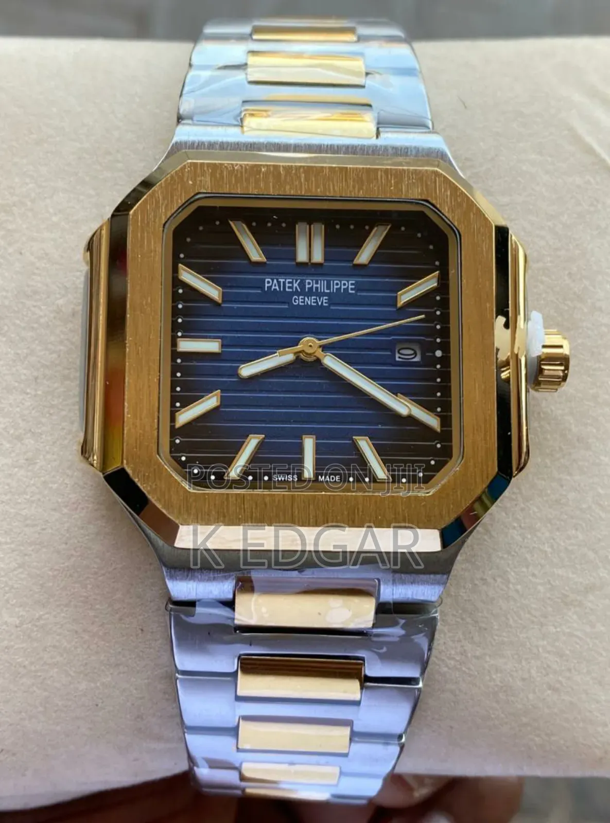 Mixed Silver and Gold Patek Philippe Watch
