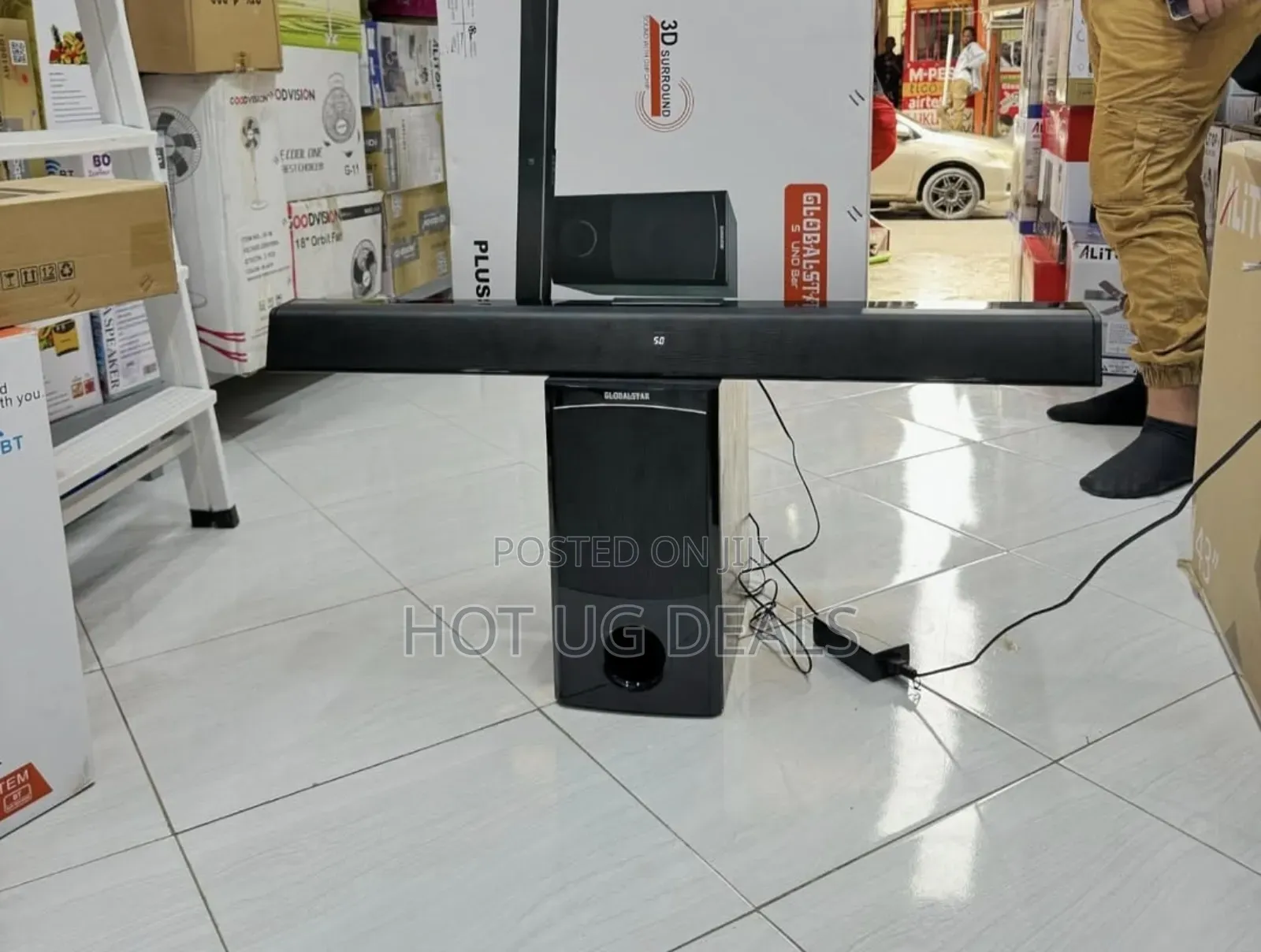 Global Star Sound Bar Wired Subwoofer Sound Bar P.M.P.O