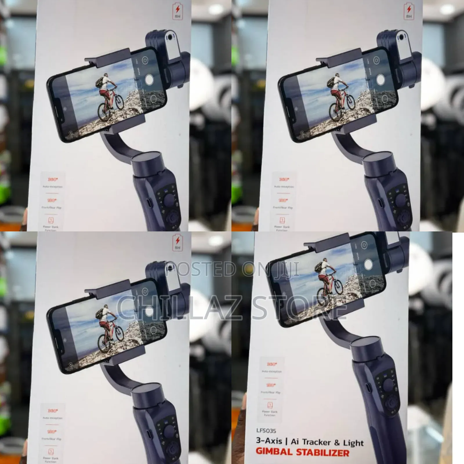 Porodo 3-Axis Ai Tracker and Light Gimbal Stabilizer.