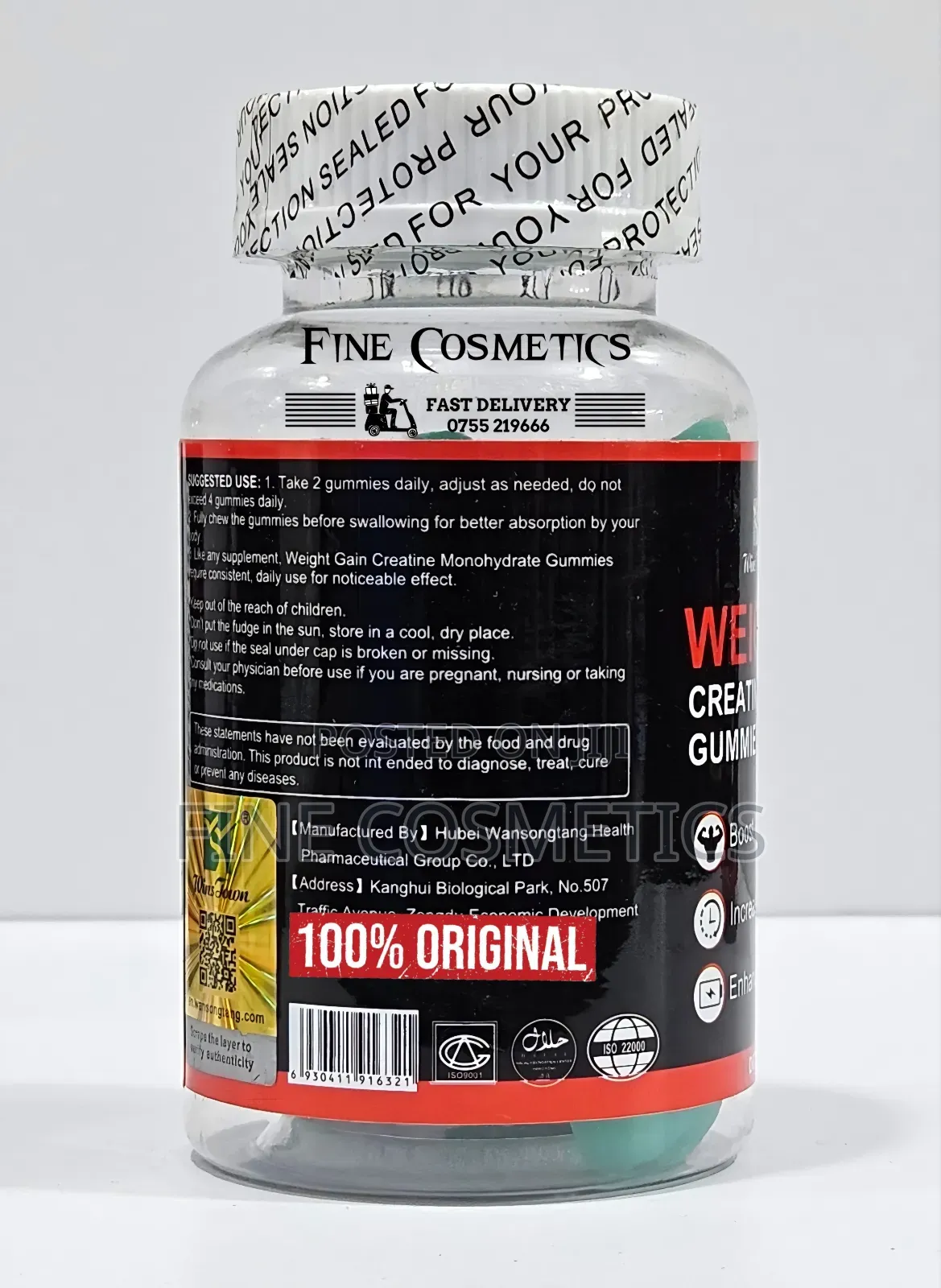 Wholesale Only | Weight Gain Gummies, Creatine Monohydrate