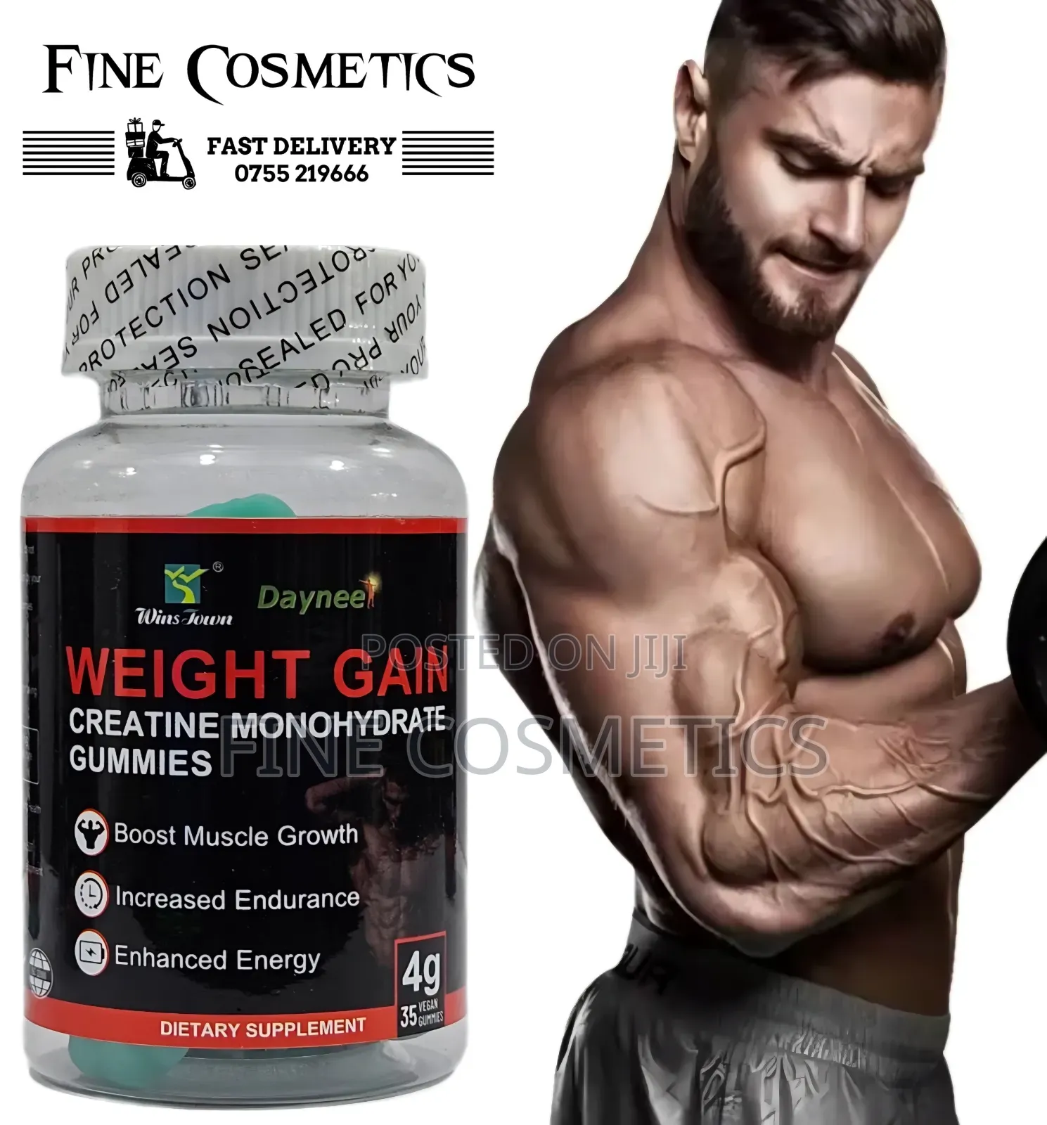 Wholesale Only | Weight Gain Gummies, Creatine Monohydrate