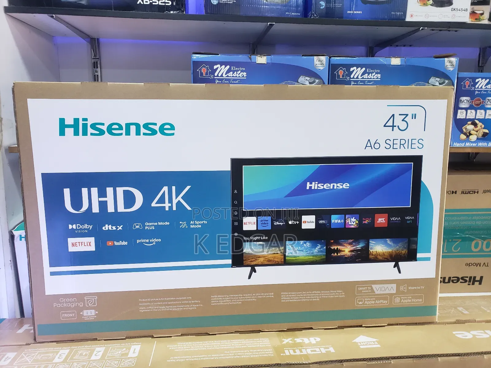 Hisense 43 Inches A6 Series () Frameless Smart Television
