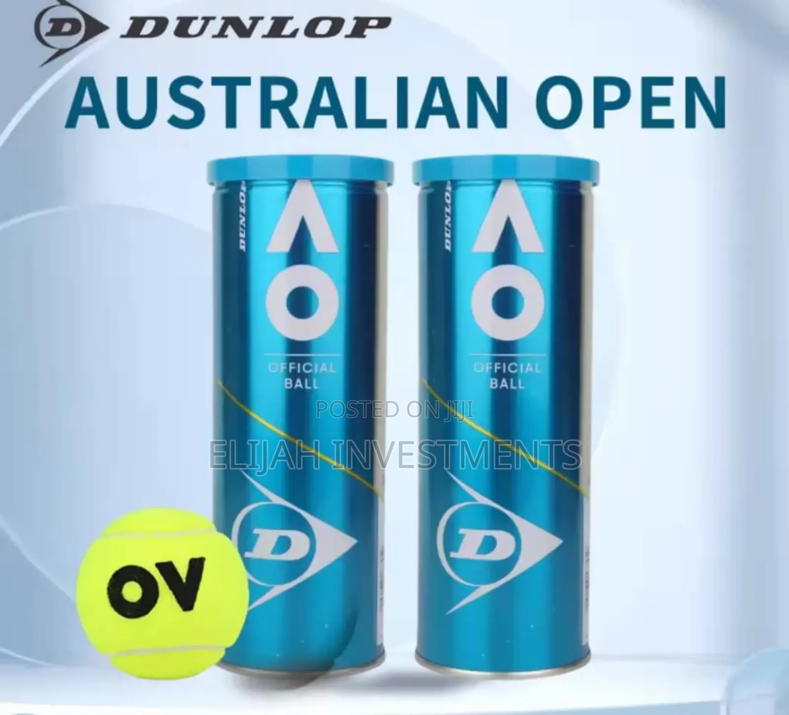 Original Dunlop Rubber Tennis Ball, Size Regular (Green)