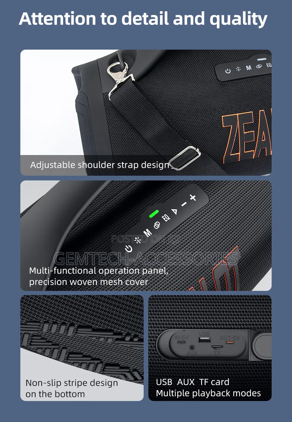 S98 Bluetooth Speaker Zealot