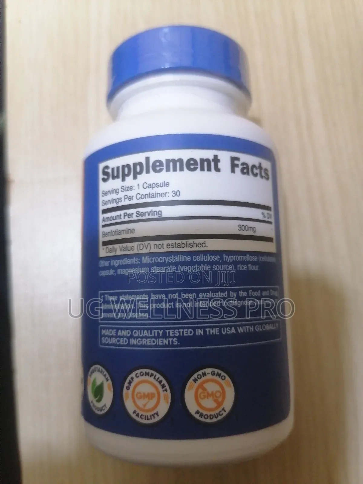 Nutricost, Vitamin B1 Benfotiamine, 300 Mg, 30 Capsules