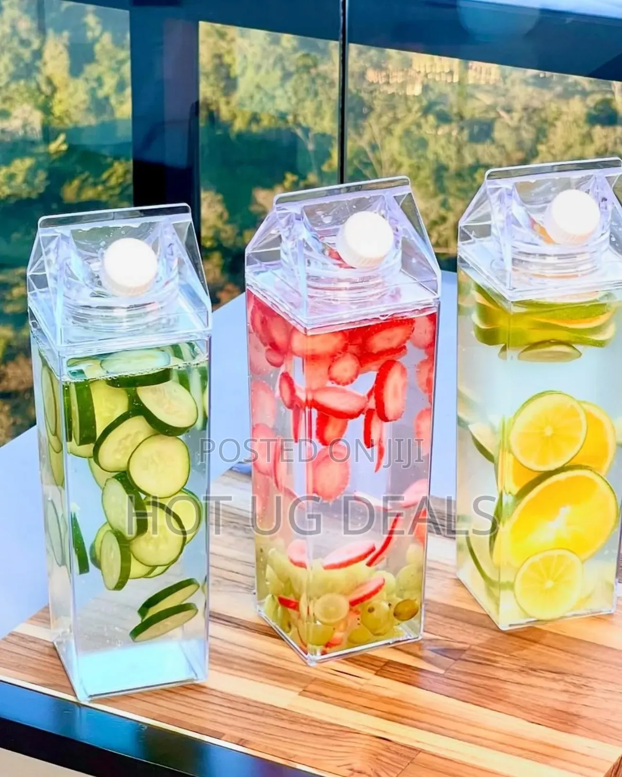 1l Fridge Beverage Water Bottle - Clear