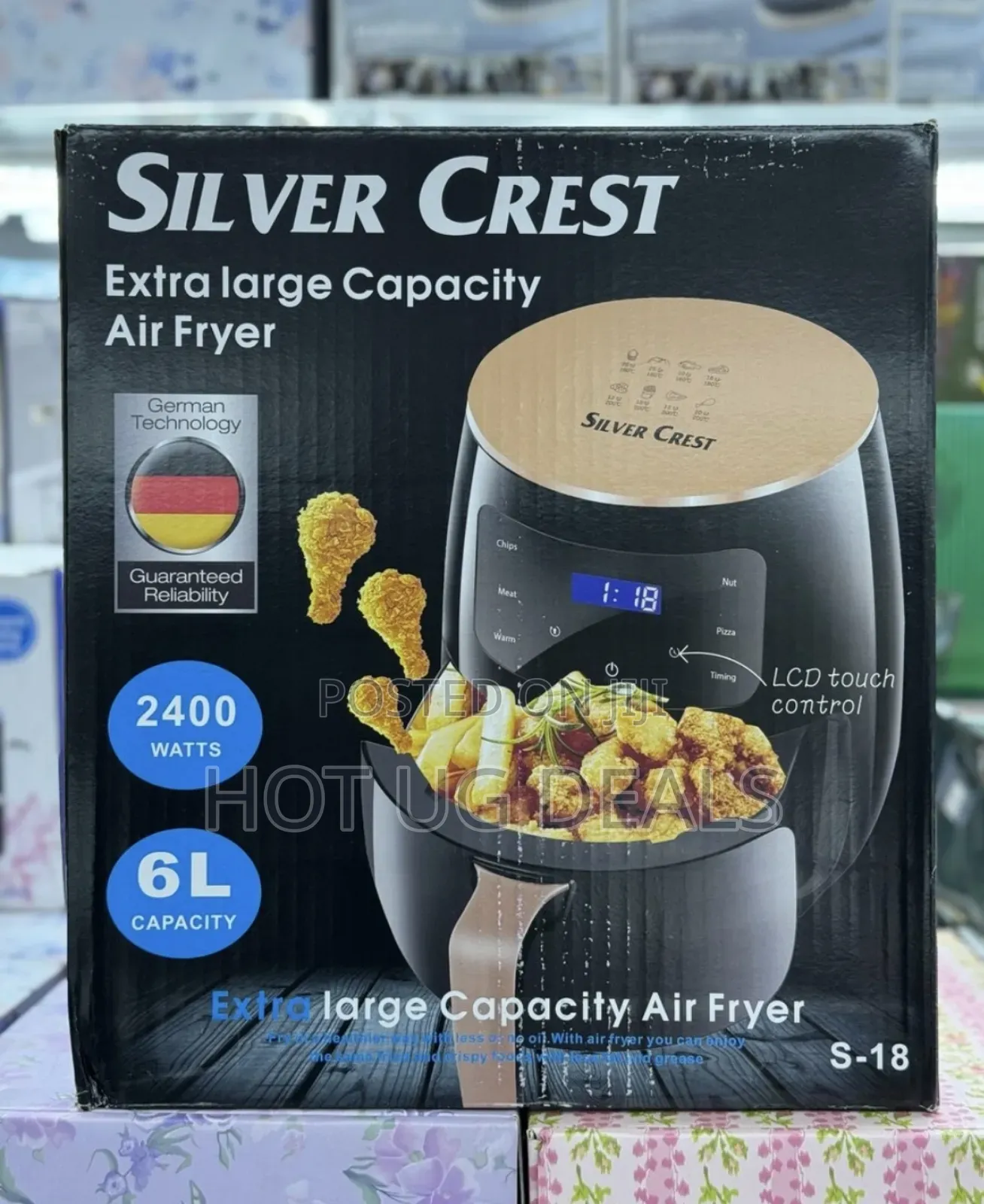 Silver Crest 6 Litre Oil Free Healthy Electric Air Fryer