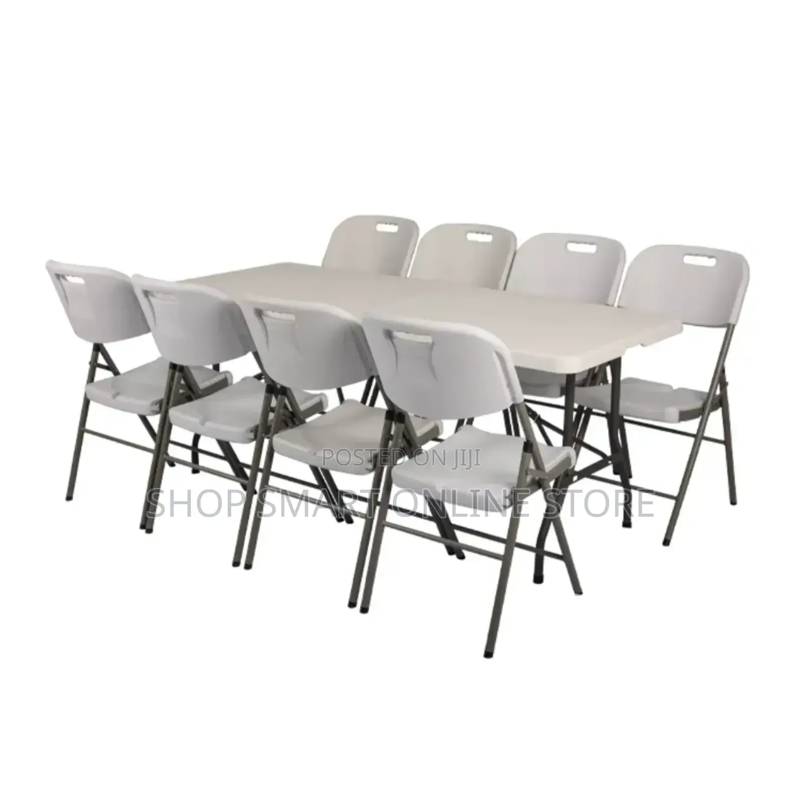 Outdoor Dining Plastic Folding Table and 6 Chairs Brand New