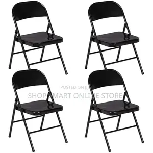Conference Foldable Leather Chairs Armless