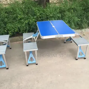 Camping Metallic Picnic Foldable Table 4 _ Seater