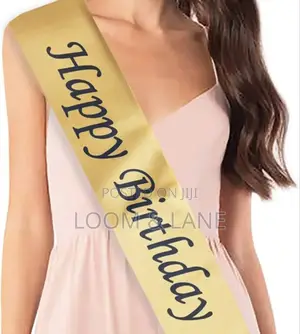 1pc Soft Happy Birthday Sash