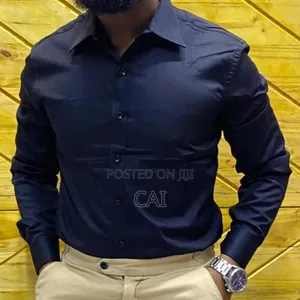 Cotton Plain Shirt. Gentleman