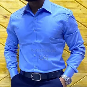 Cotton Plain Shirt. Gentleman