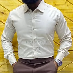 Cotton Plain Shirt. Gentleman