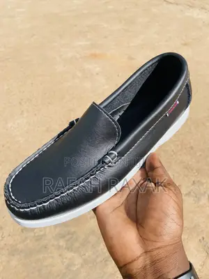 Original Black/White Platinum Sebago Smart Casual Moccasins