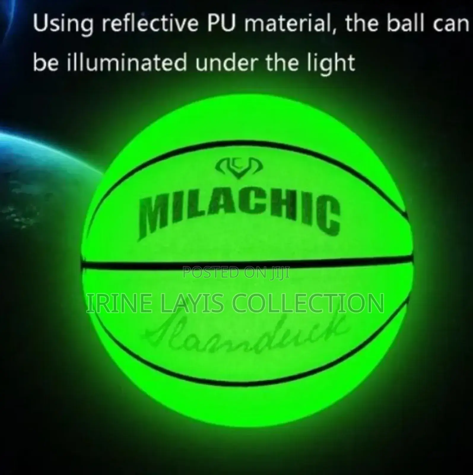 Milachic Florescent Reflective Basketball