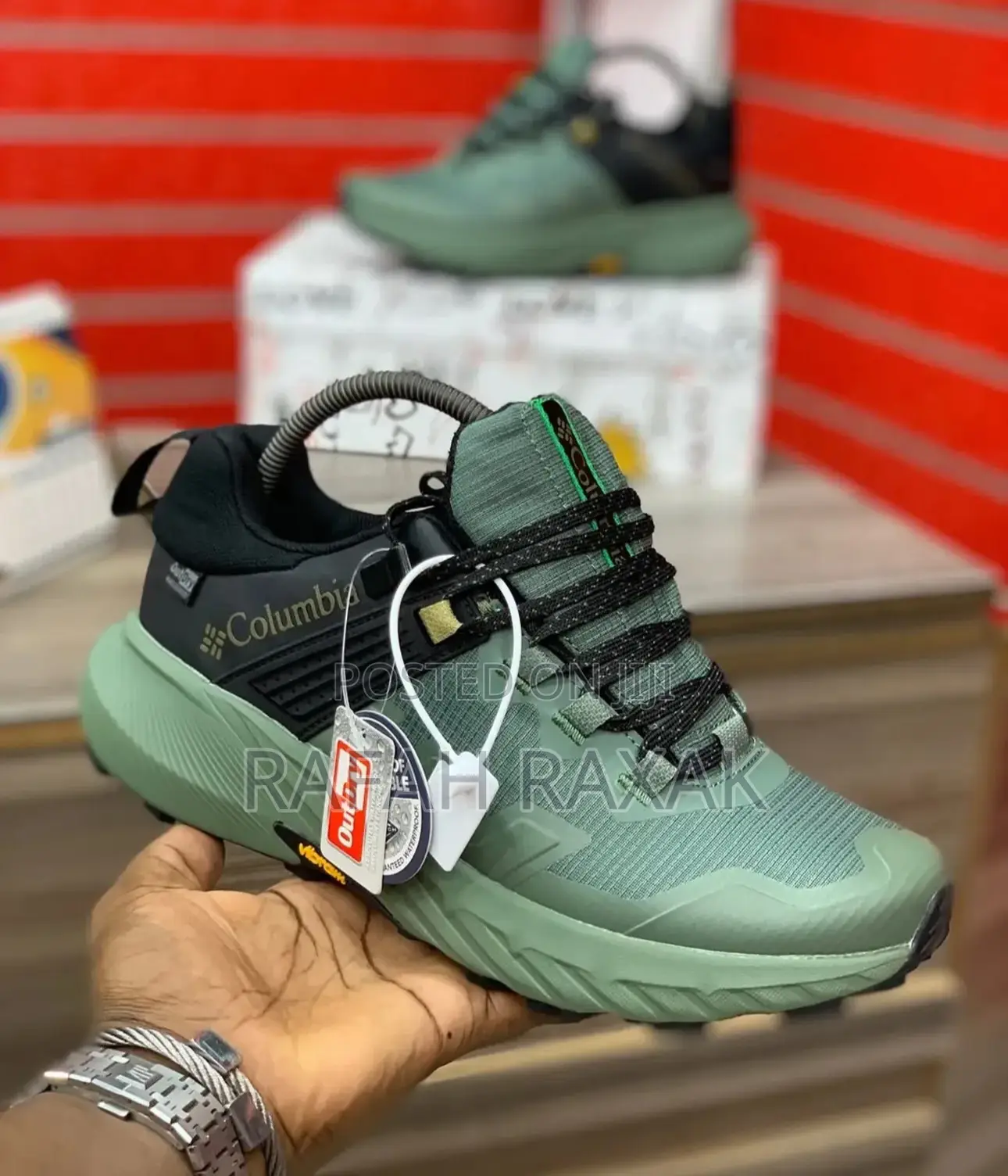 Men’S Olive Green Columbia Facet 75 Waterproof Hiking Shoes