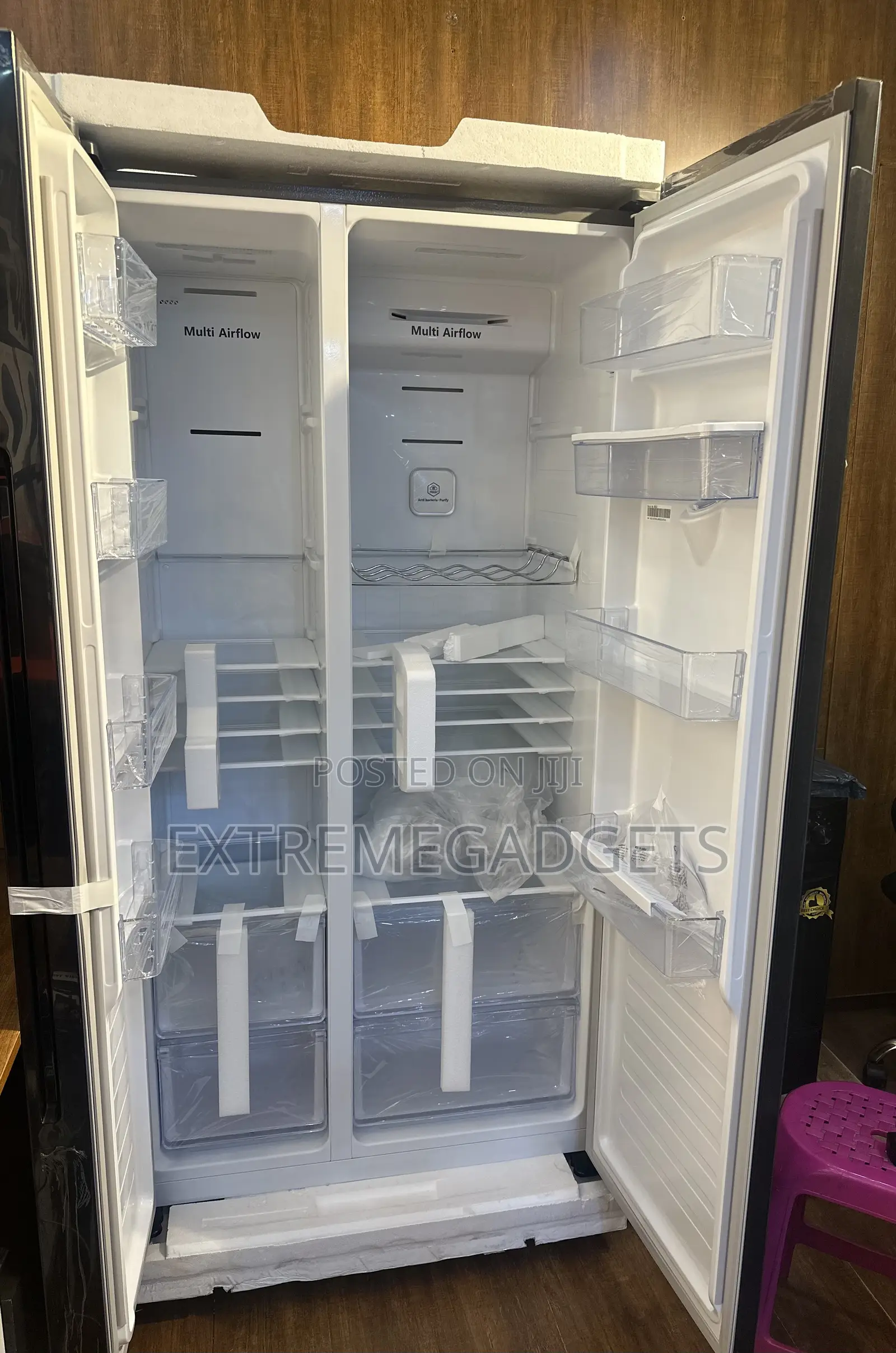 670l Side by Side Hisense Fridge Glass 
