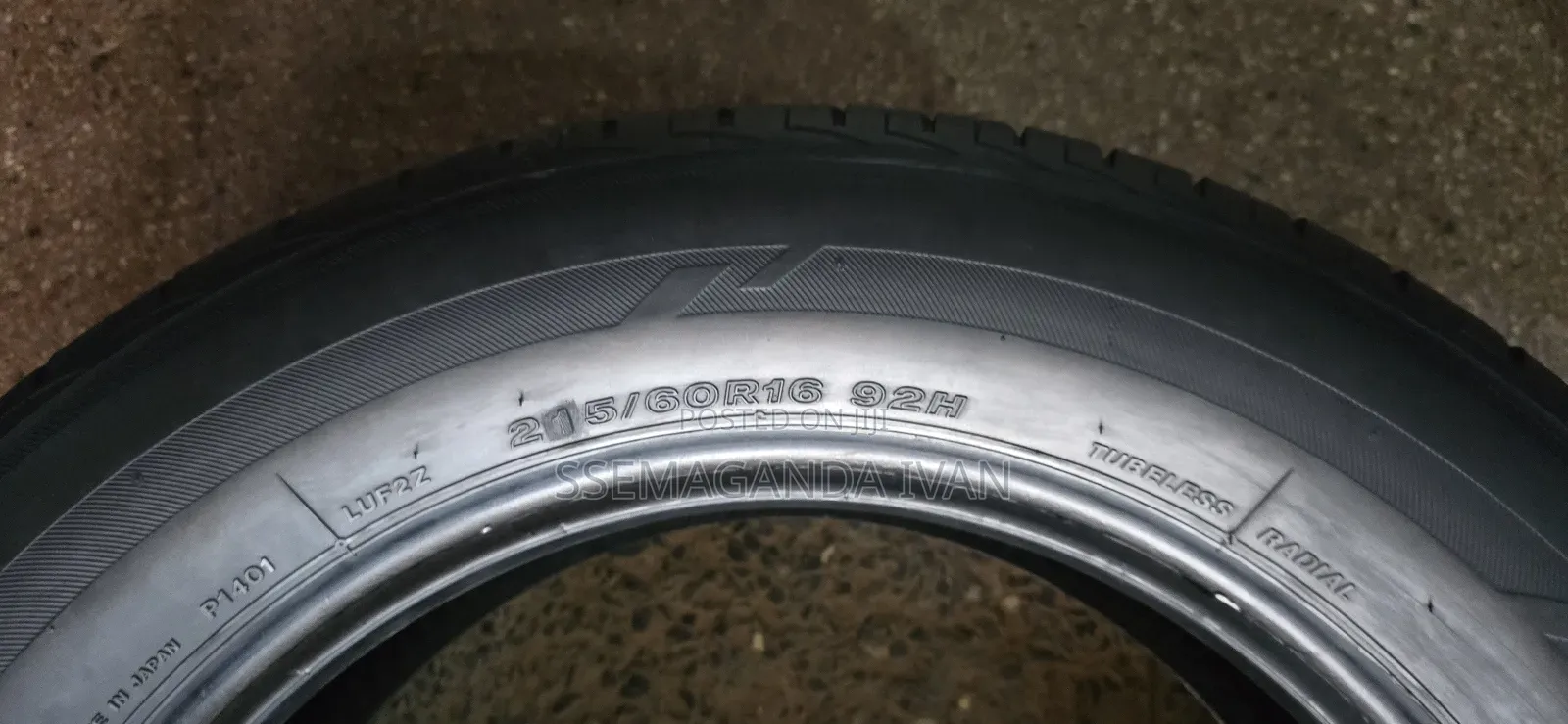 215/60r16 92h Bridgestone Foreign Used
