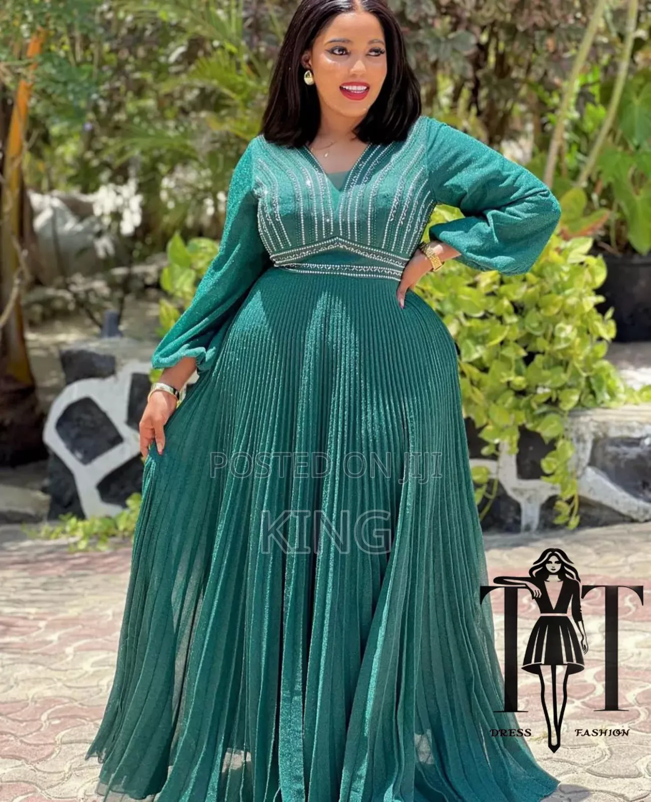 Joyous Sleeve Glitter Dress