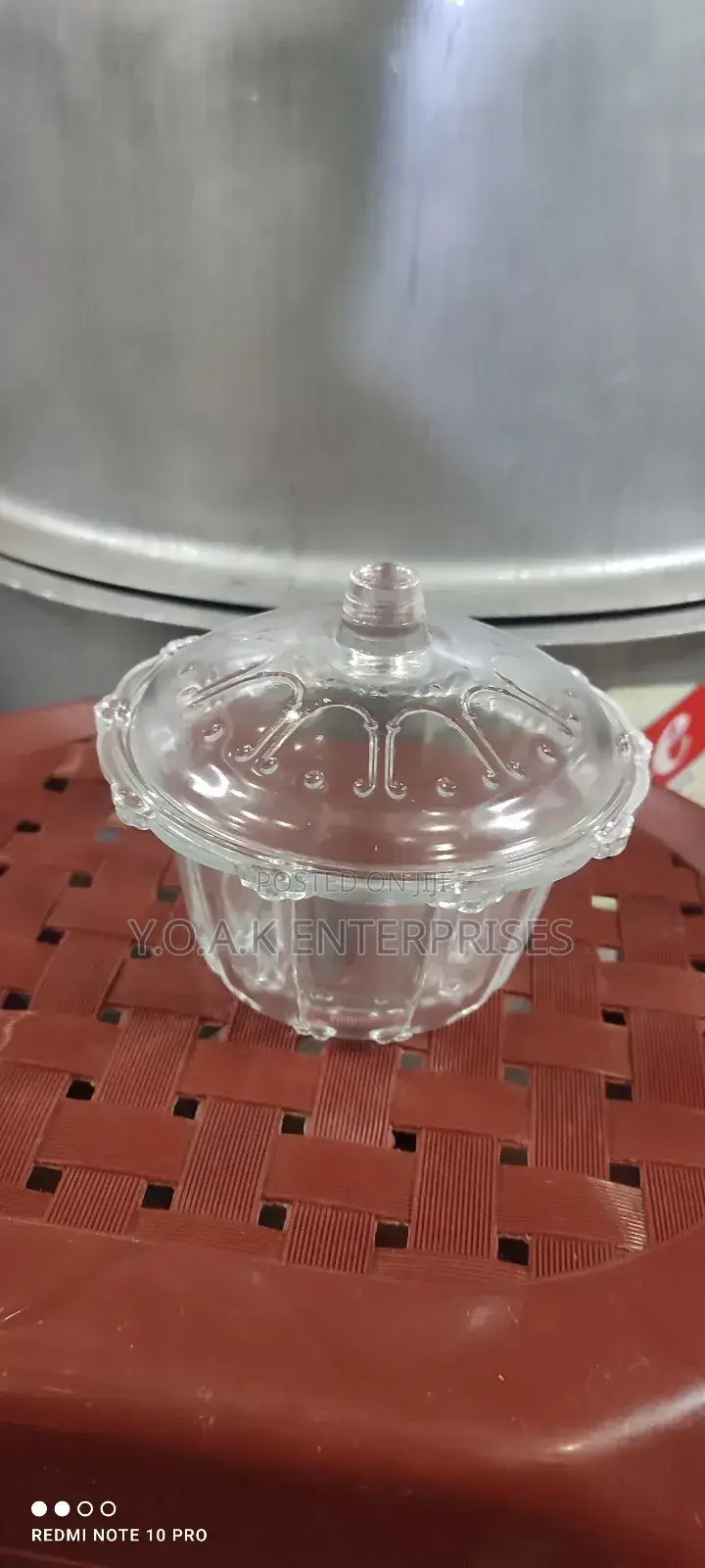 Glass Sugar Bowl 6pcs