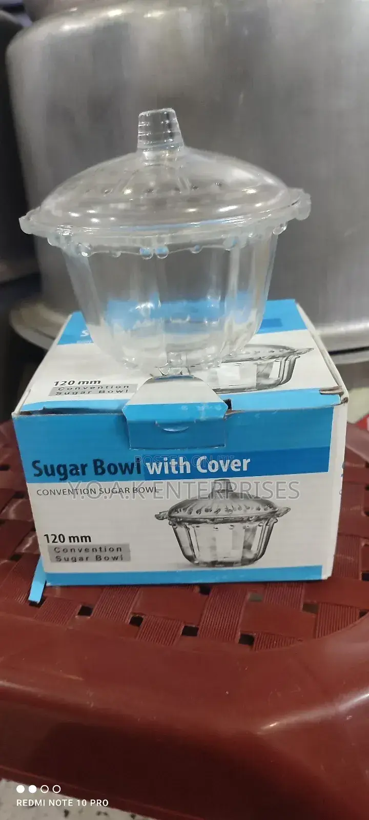 Glass Sugar Bowl 6pcs
