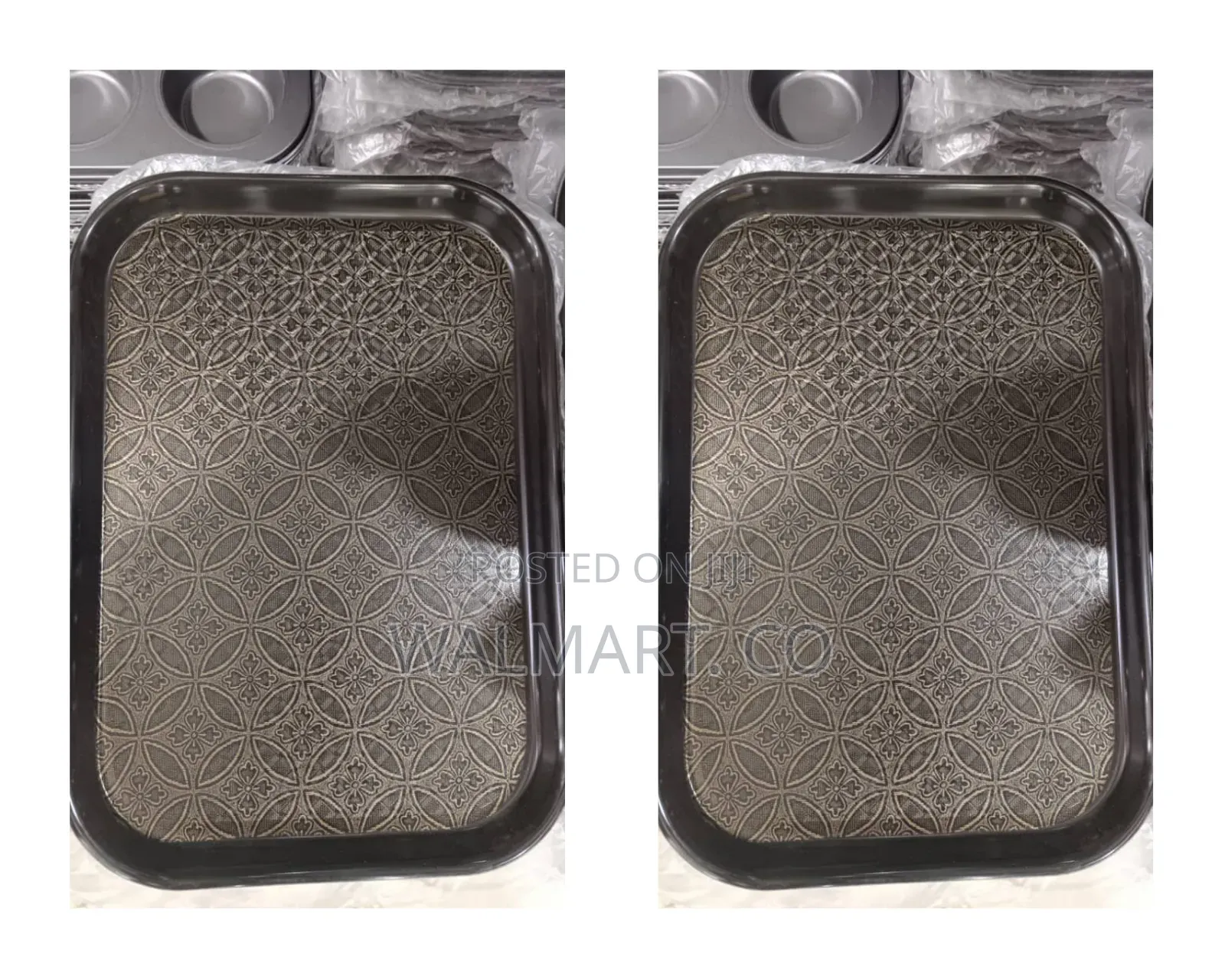 Coffee Brown Plastic Tray