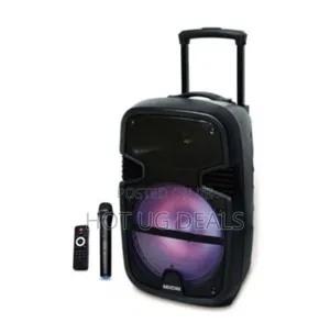 Photo - Saachi Rechargeable Trolley Speaker With 2 Microphone