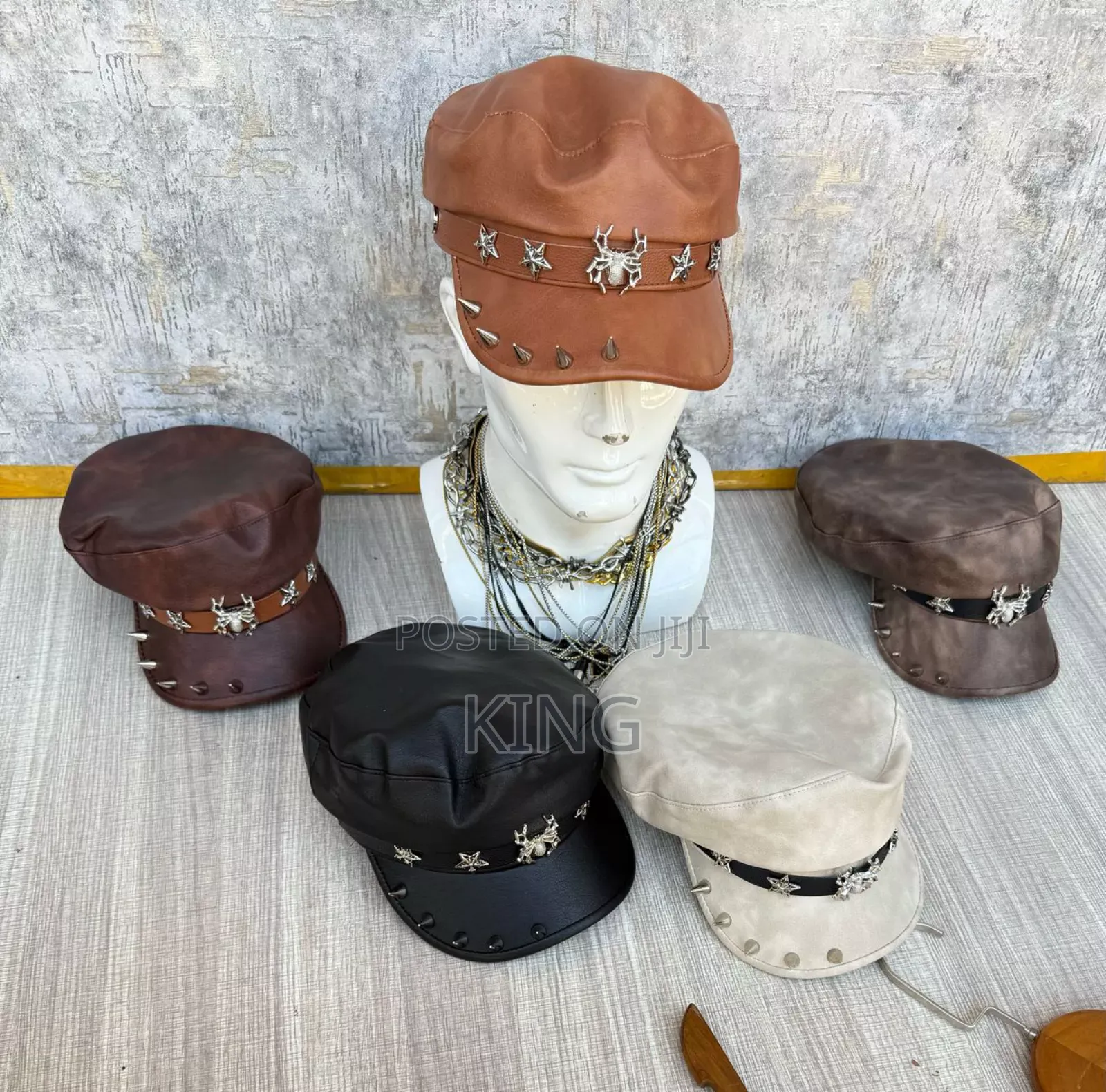 Jux Leatherlike Punk Cap
