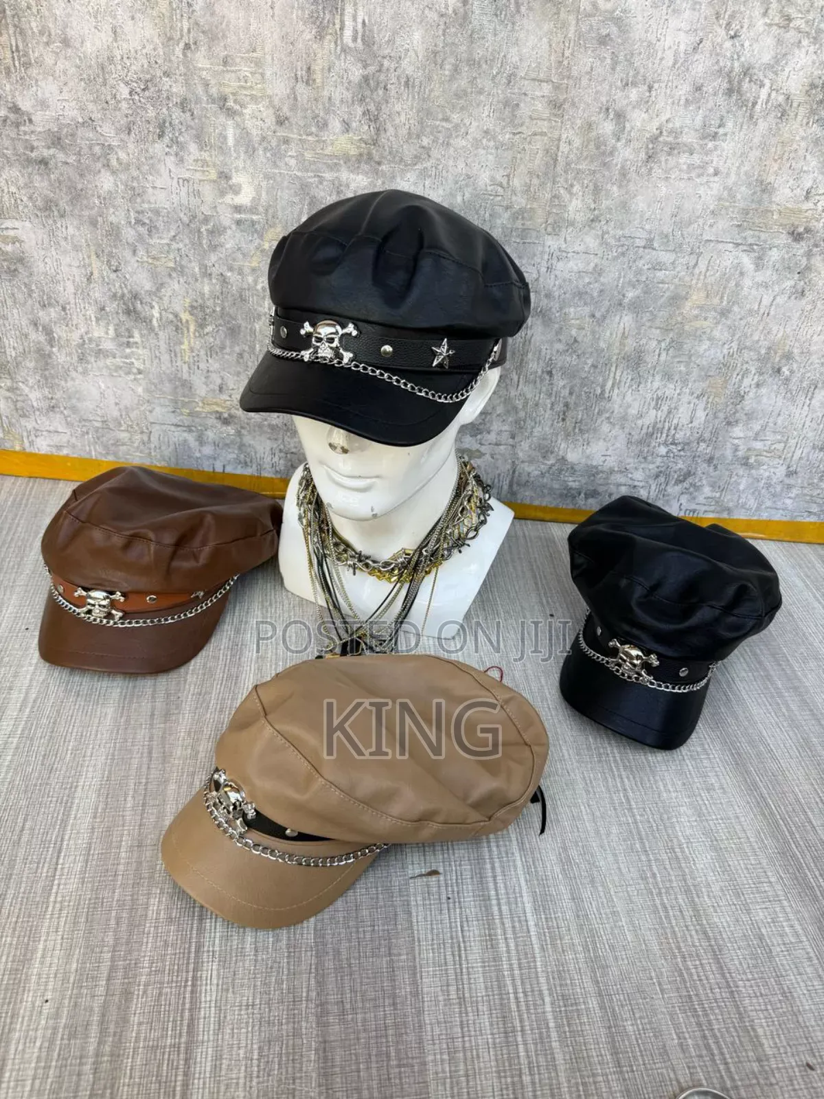 Jux Leatherlike Punk Cap