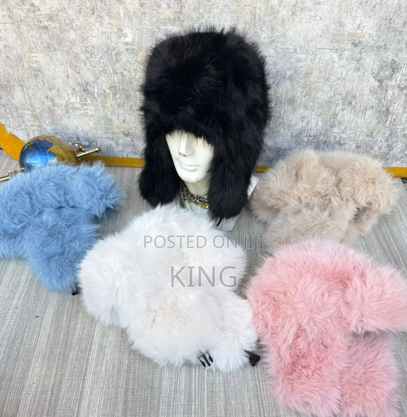 Faux Fur Flight Cap