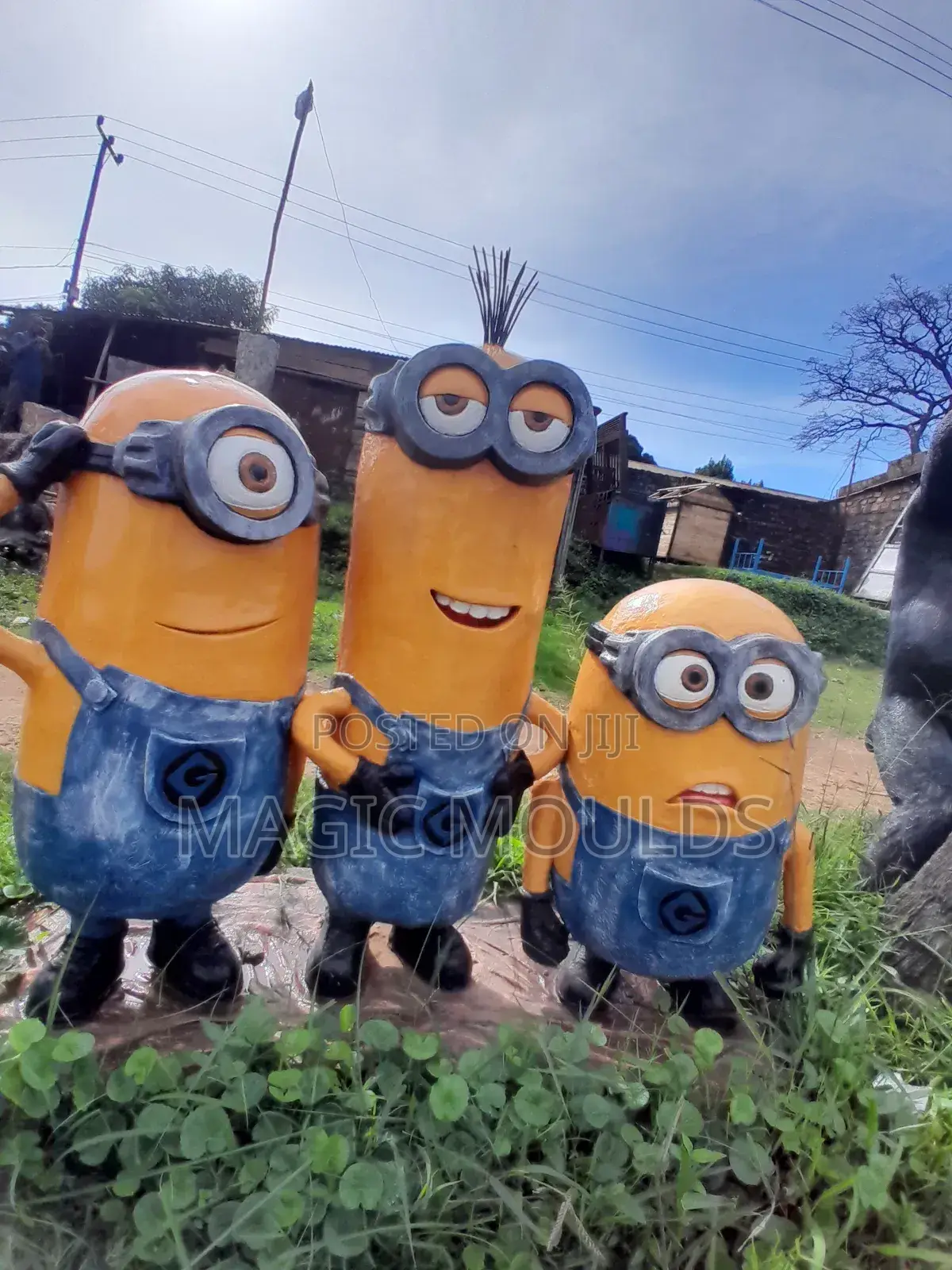 Concrete Minions Sculpture