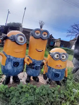Concrete Minions Sculpture