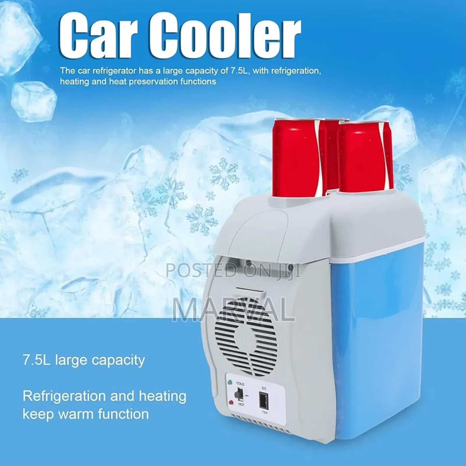 7.5l Portable Car Fridge (Car Cigar Dc Power or Ac Power)