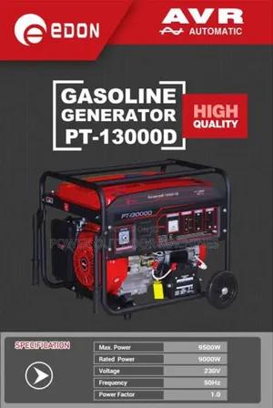 Pt 13000d 10kva Edon Petrol Generator