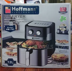 Hoffman 12l Electric Oil Free Healthy Air Fryer - Black