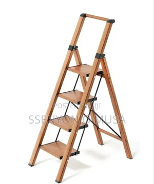 4-Step Folding Ladder - Lightweight Anti-Slip