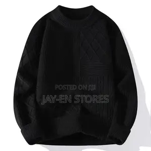 Plain Black Designer Sweater