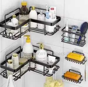 Bathroom Shower Corner Organizer - 5pcs in 1 (Metallic)