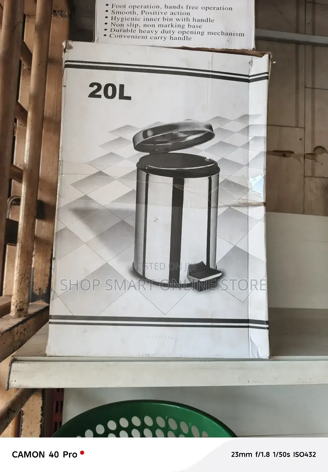 Metallic Dustbins Step on 20ltrs