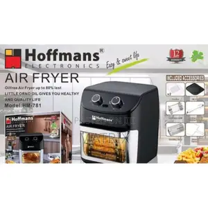 Hoffmans 15 Liters Large Electric Airfryer Oven - Black